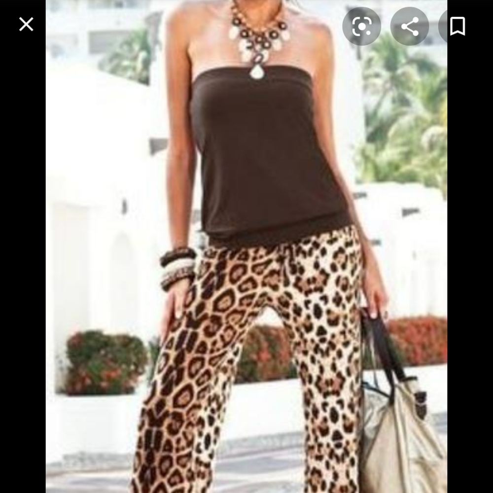 Boston Proper Blouson Tube Top (brown)